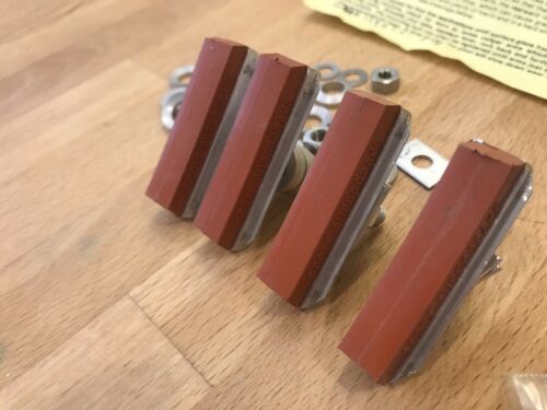 NOS 4 BMX SCOTT MATHAUSER SUPERBRAKE Threaded Post Finned Brake Pads w/extrasMG5 - Fresh Stock Dated December 2025