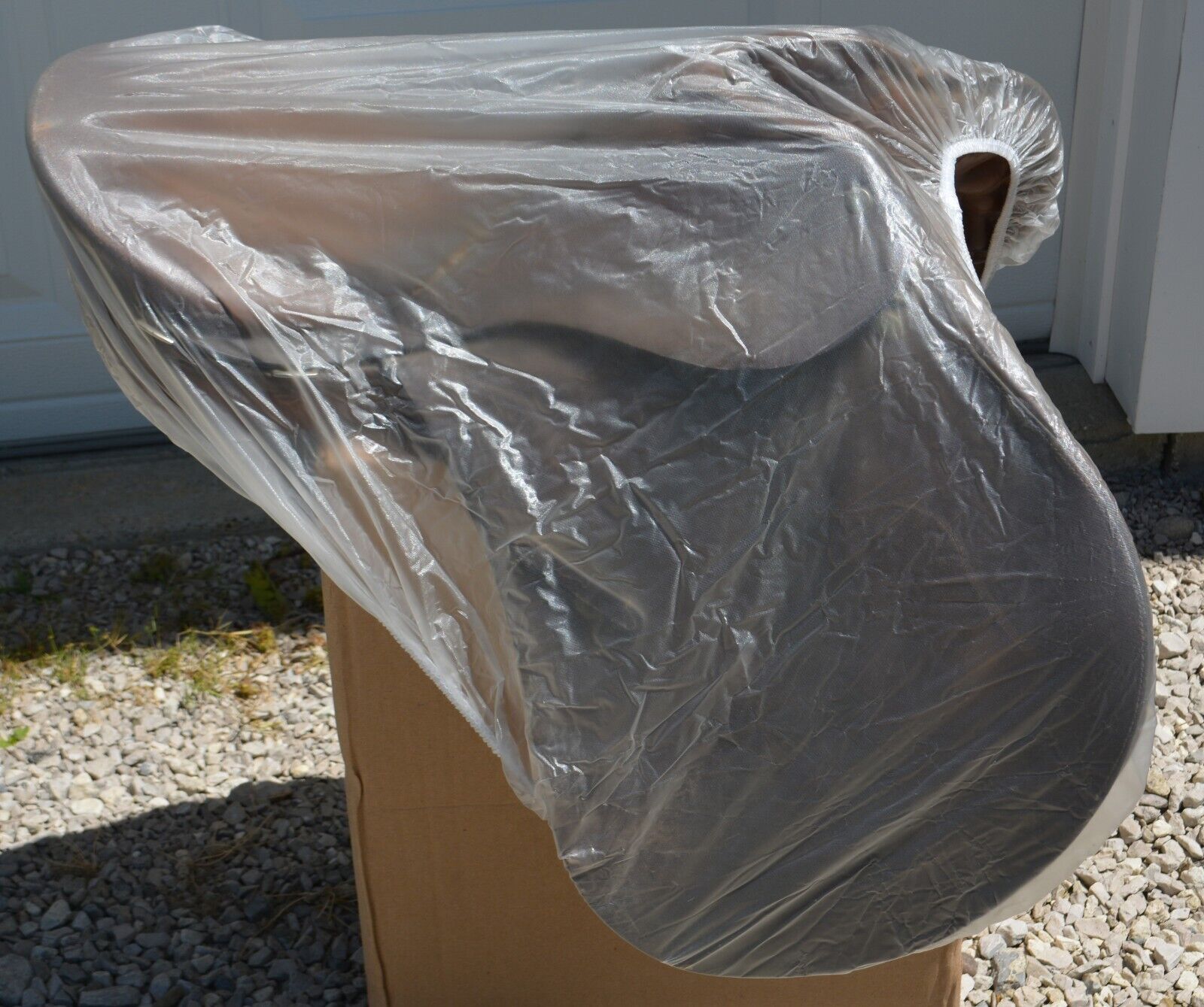 Vinyl English Saddle Cover with Elastic - Fresh Stock Dated December 2025