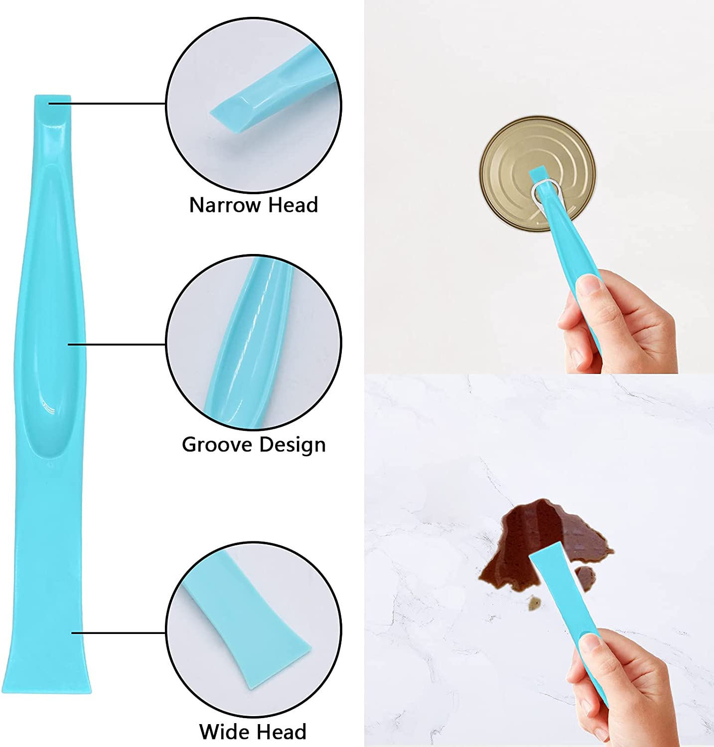 Plastic Scraper Tool, Carbon Fiber Multi-Purpose Scraper, Non-Scratch Cleaning T - Fresh Stock Dated February 2026