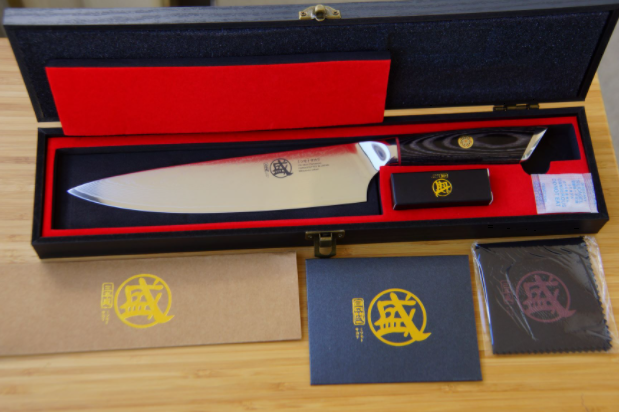 Premium Quality Japanese Knife Chef Knives MITSUMOTO SAKARI Damascus Steel Handc - Fresh Stock Dated December 2025
