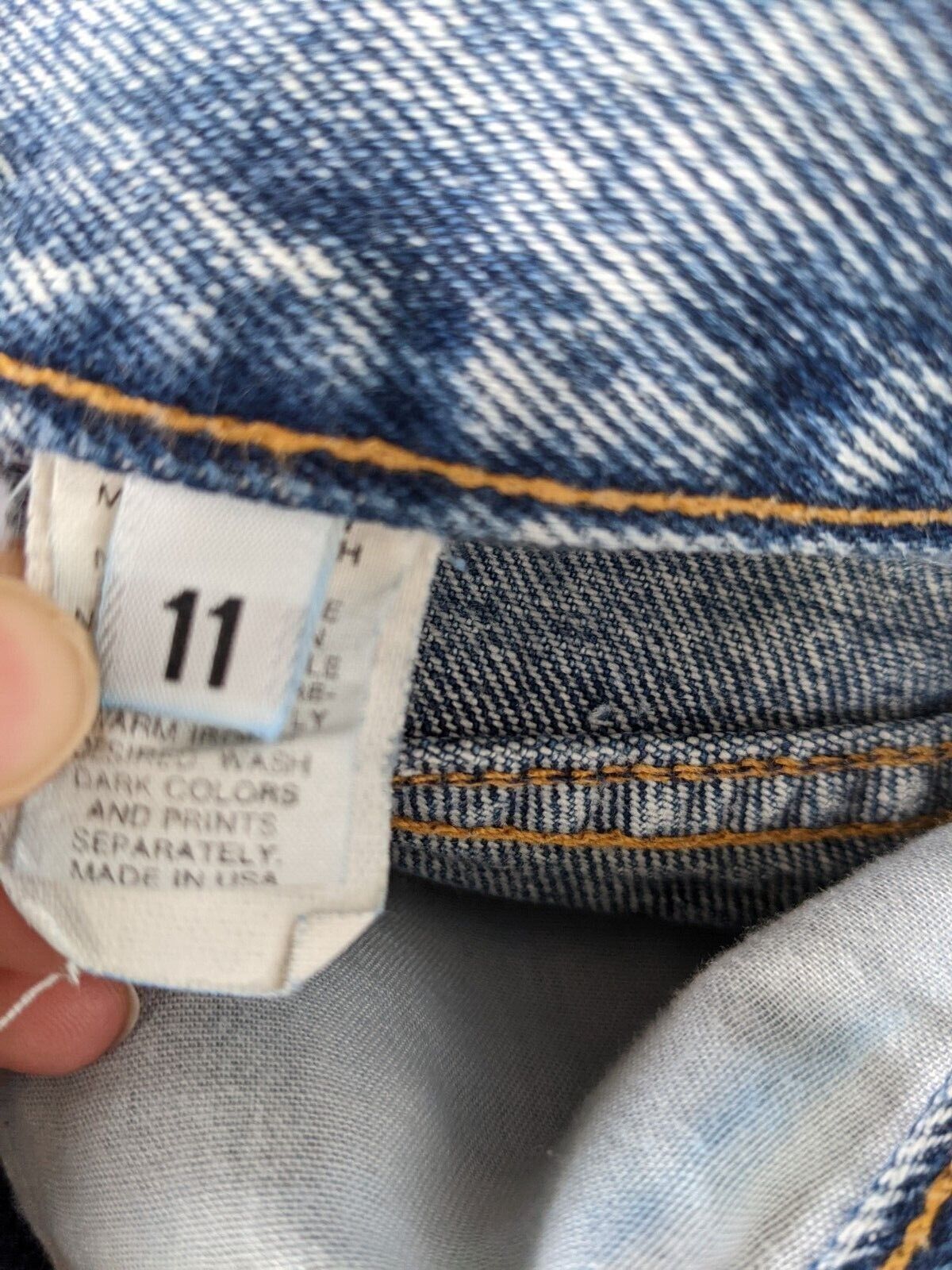 Vintage 80's 90's Acid Wash High Rise Denim Skirt Whipp Authentic Jeans jean - Fresh Stock Dated March 2026