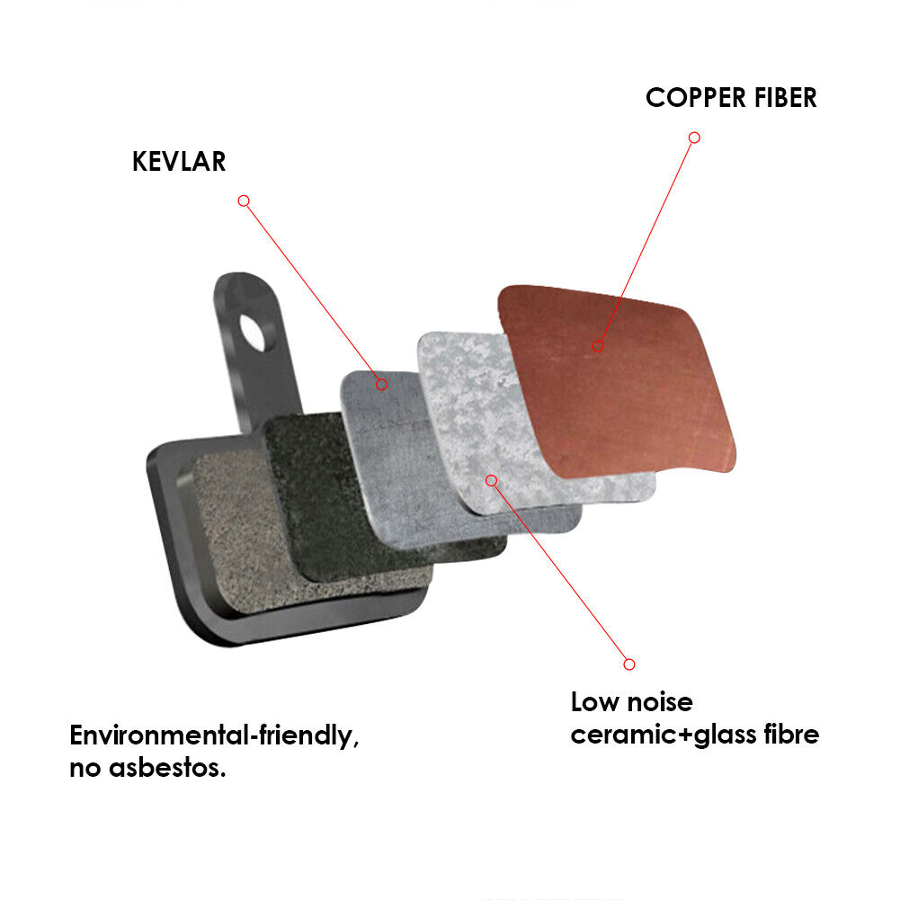 2pcs MTB Mountain Bike Brake Pads for BB5 M446 Bicycle Resin Disc Brake Parts - Fresh Stock Dated February 2026