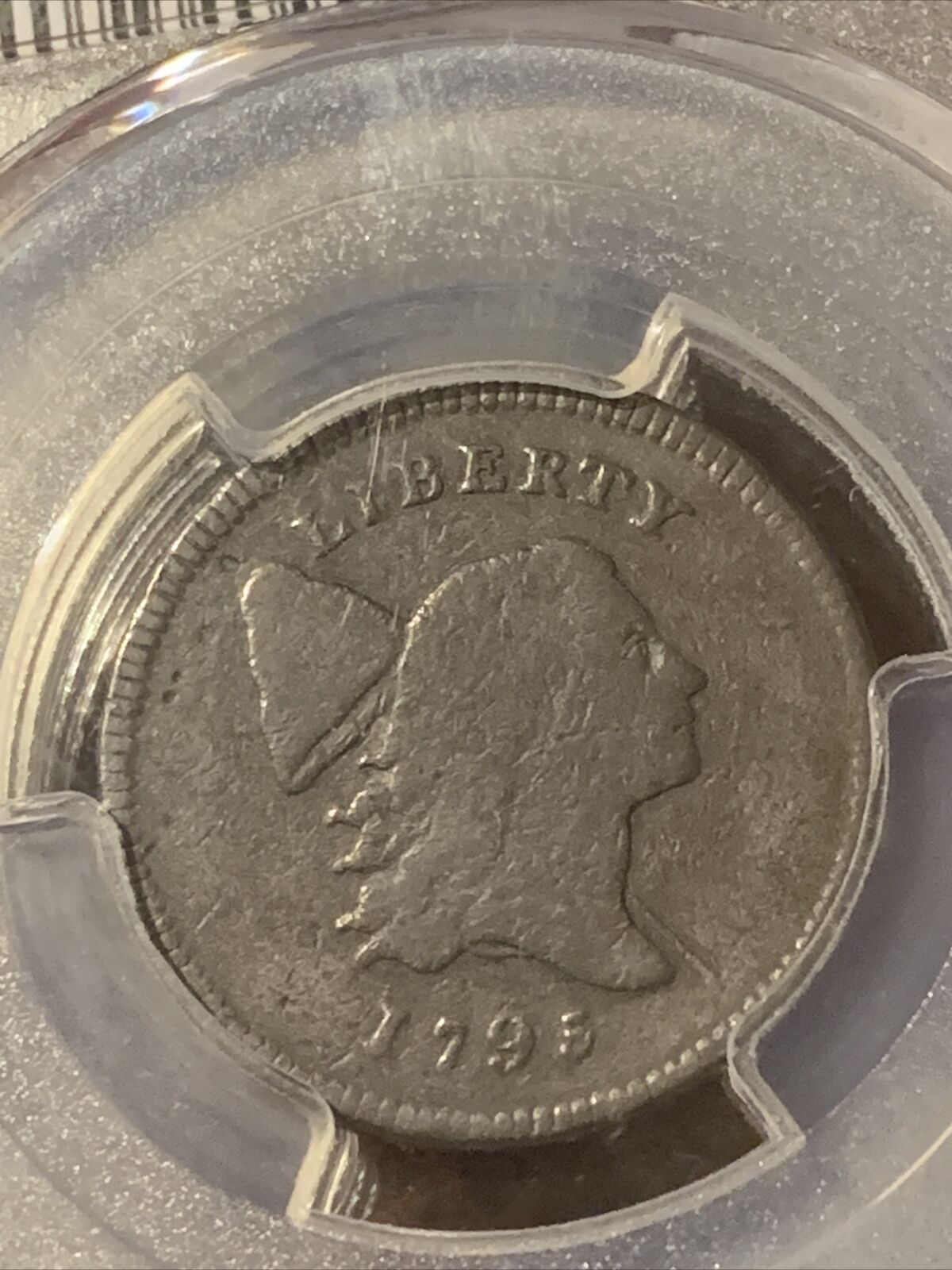 1795 Liberty Cap Flowing Hair Half Cent 1/2C - PCGS F DETAILS ~ LETTERED EDGE - Fresh Stock Dated February 2026