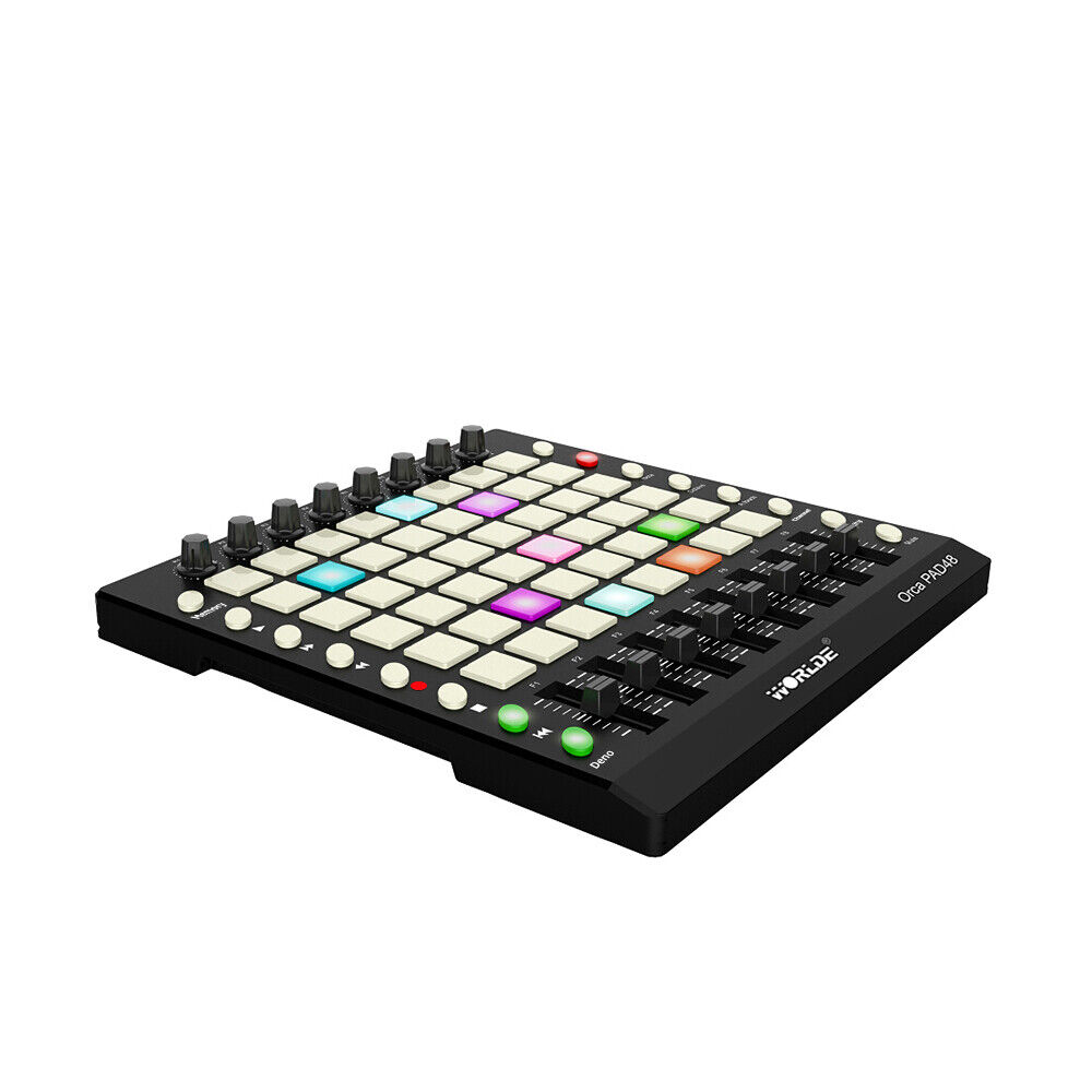MIDI Drum Pad Controller 48 RGB Backlit Pads 8 Knobs 16 Buttons 8 Sliders H5N2 - Fresh Stock Dated December 2025