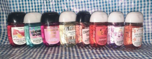 *8* NEW POCKETBAC Bath & Body Works Sampler LOT Hand Sanitizer Antibacterial gel - Fresh Stock Dated February 2026