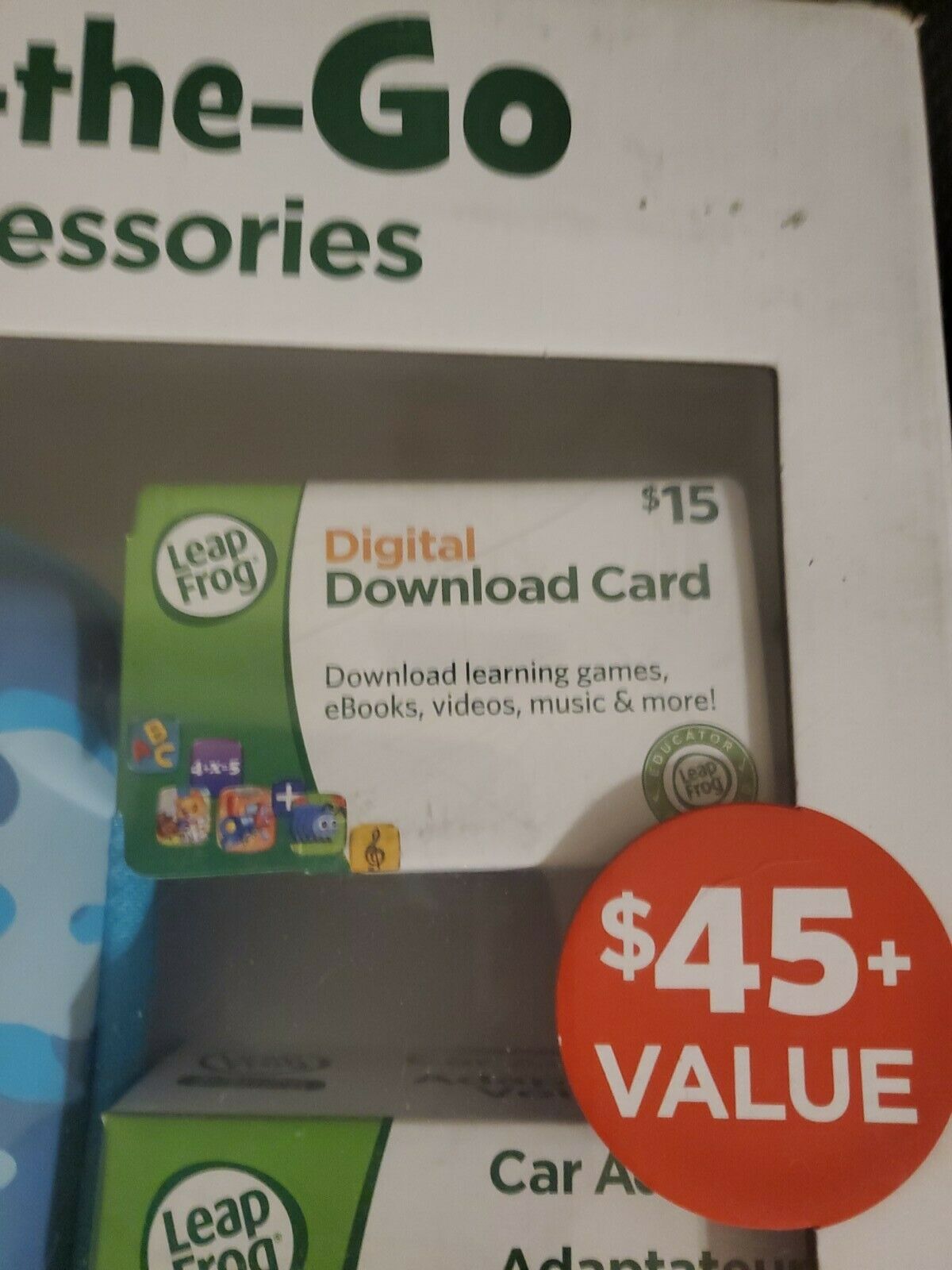 Leap Frog Leap Pad 2 On-the-go Bundle Camo Blue Carrying Case  Digital Card - Fresh Stock Dated February 2026