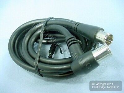 10 Leviton RIGHT ANGLE 6' Push-On Video Coax Cables 75-Ohm F-Type Wire C5854-6 - Fresh Stock Dated December 2025