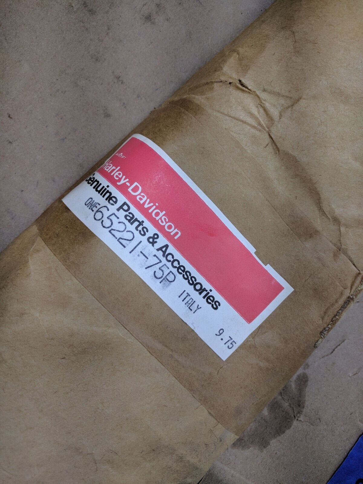 NOS Harley-Davidson Aermacchi SX 250 Exhaust Heat Shield Chrome 65221-75P - Fresh Stock Dated February 2026