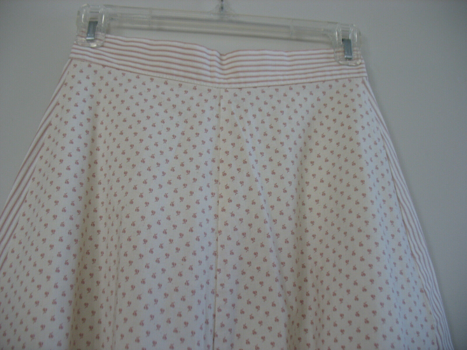 Vintage Gunne Style Prairie Skirt Cream Rose Waist 25 inches Lace Ribbons - Fresh Stock Dated March 2026