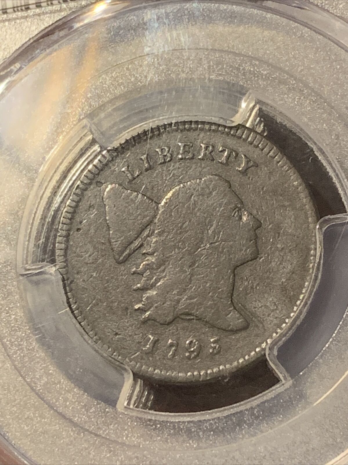 1795 Liberty Cap Flowing Hair Half Cent 1/2C - PCGS F DETAILS ~ LETTERED EDGE - Fresh Stock Dated February 2026