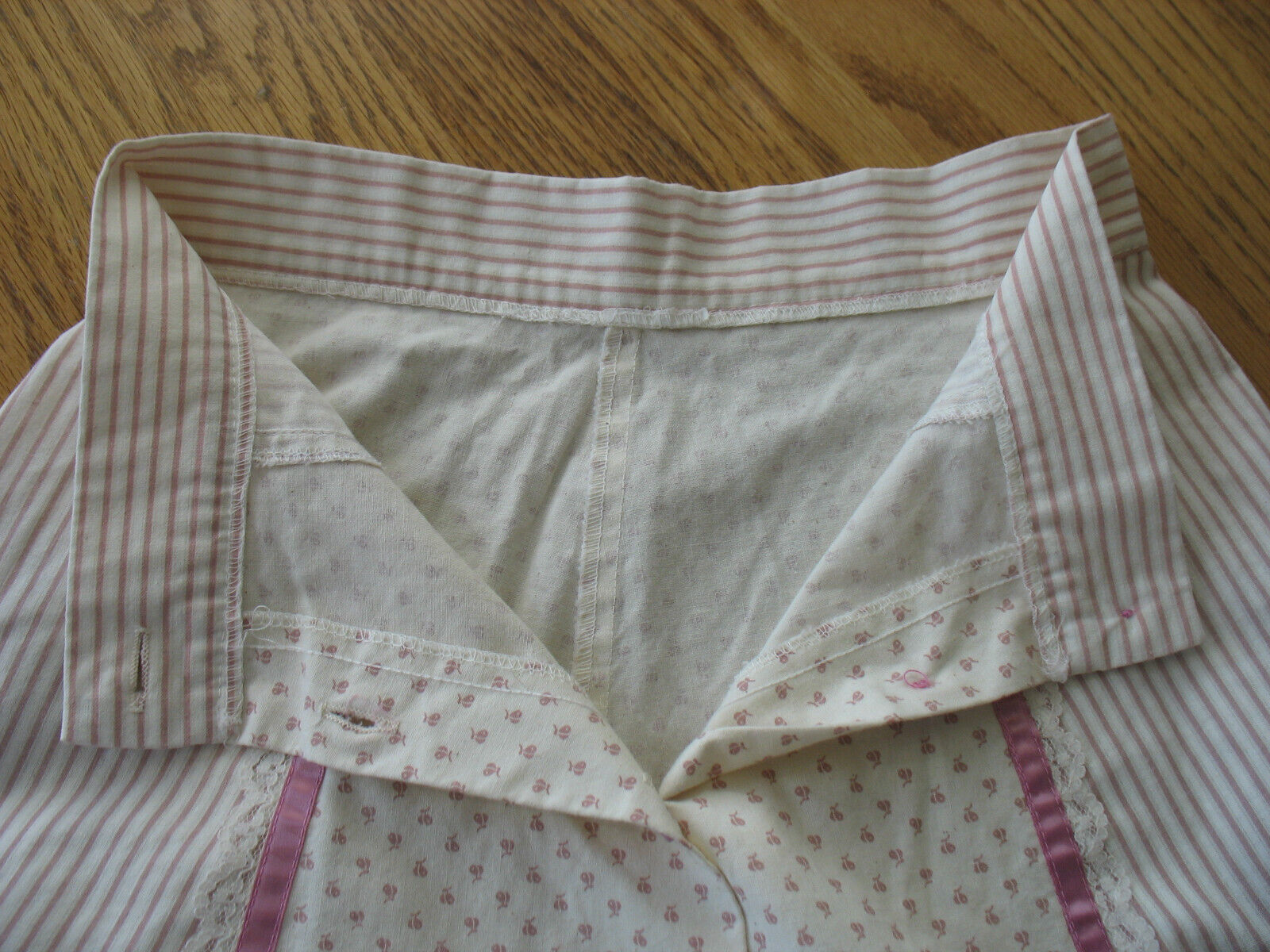 Vintage Gunne Style Prairie Skirt Cream Rose Waist 25 inches Lace Ribbons - Fresh Stock Dated March 2026