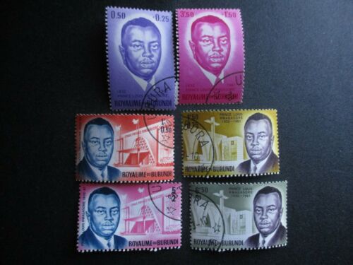 Burundi, Scott#B1-B6, useed 1963 - Fresh Stock Dated December 2025
