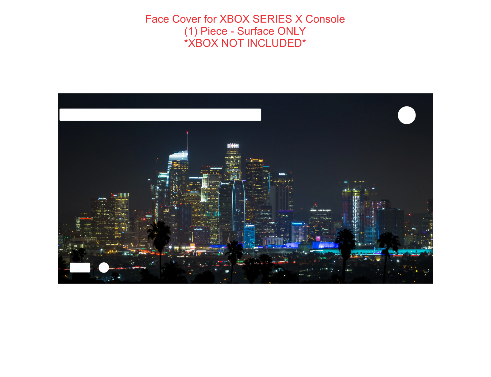 Wrap Skin Decal For XBOX SERIES X CONSOLE Los Angels LA California Night Life DT - Fresh Stock Dated December 2025