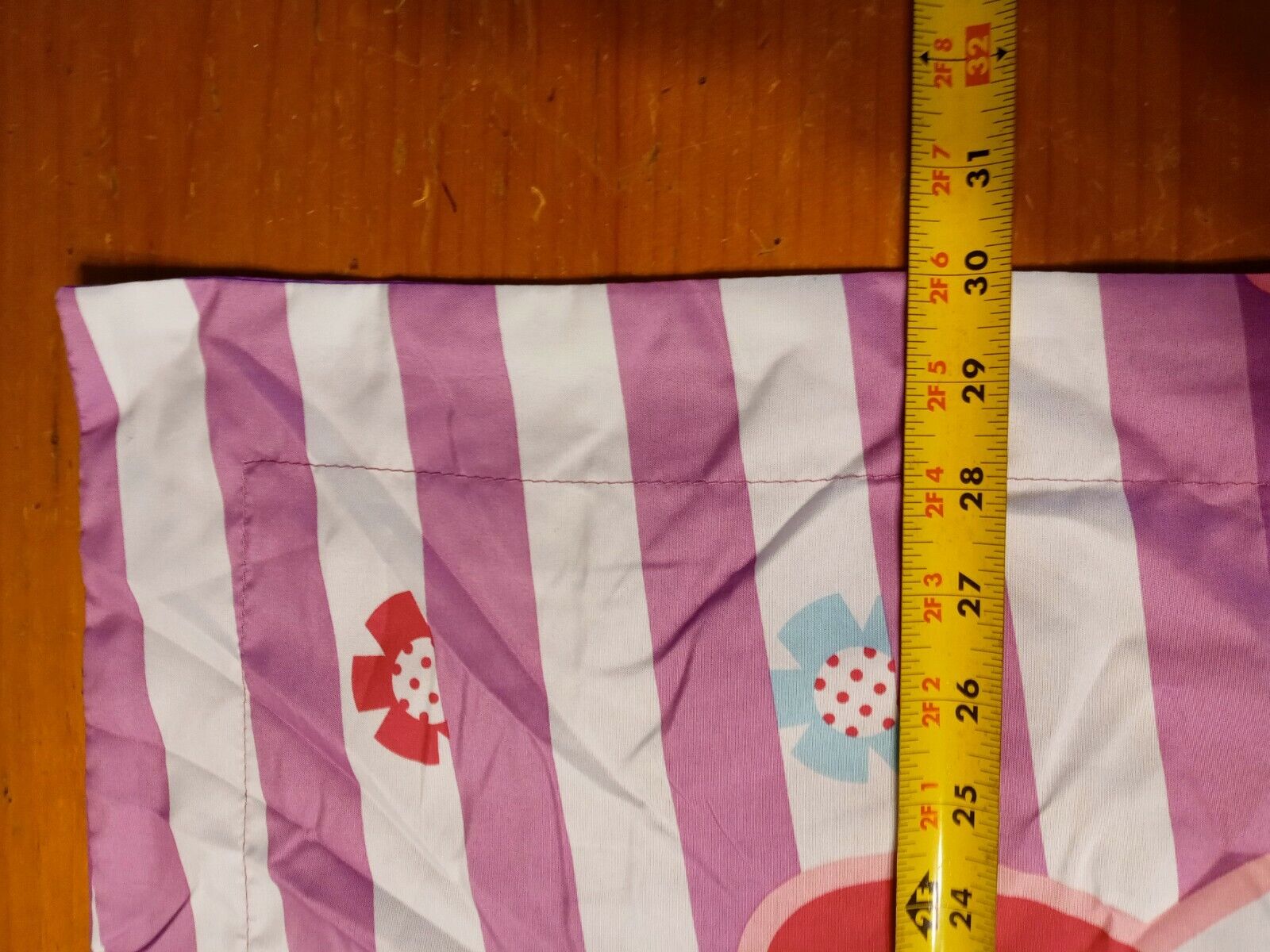 2015 HELLO KITTY SANRIO KITTY Stripes Purple  Pillow Sham Bedding Hello Kitty - Fresh Stock Dated February 2026