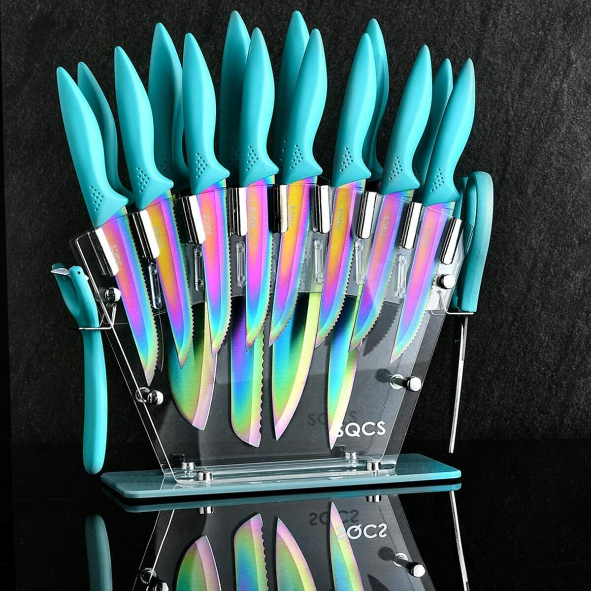 Knife Set Sharp Stainless Steel Professional Chef Cutlery Steak Kitchen Knives - Fresh Stock Dated February 2026