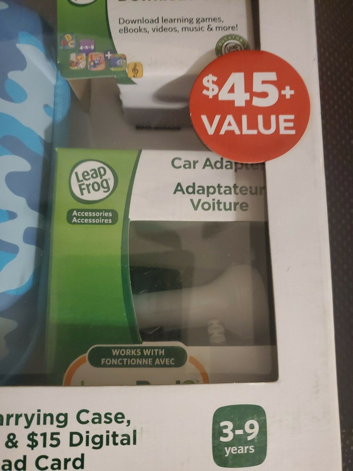 Leap Frog Leap Pad 2 On-the-go Bundle Camo Blue Carrying Case  Digital Card - Fresh Stock Dated February 2026