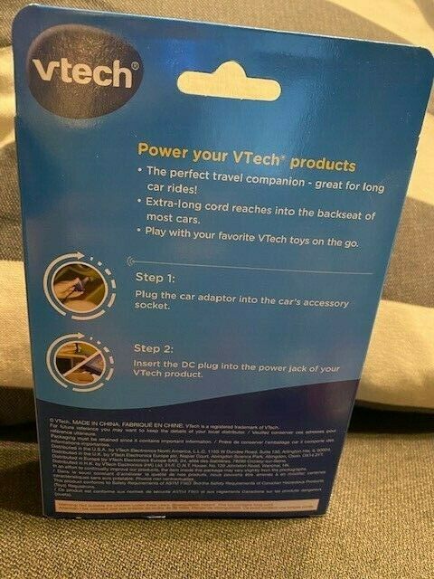 Vtech Mobigo V Reader Car Adaptor Charger Genuine NEW IN BOX NWT - Fresh Stock Dated February 2026