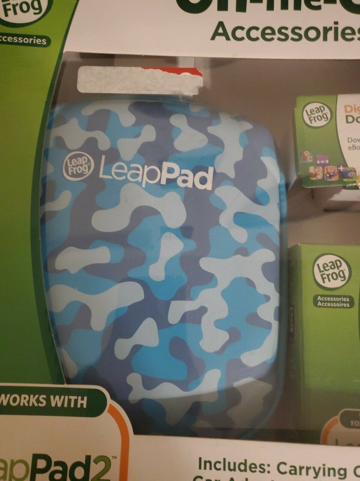 Leap Frog Leap Pad 2 On-the-go Bundle Camo Blue Carrying Case  Digital Card - Fresh Stock Dated February 2026
