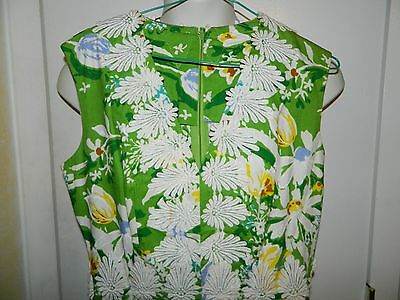 Vintage LA SHACK CESTARO Green Floral Print Lace Trim Dress Size 10 - Fresh Stock Dated March 2026