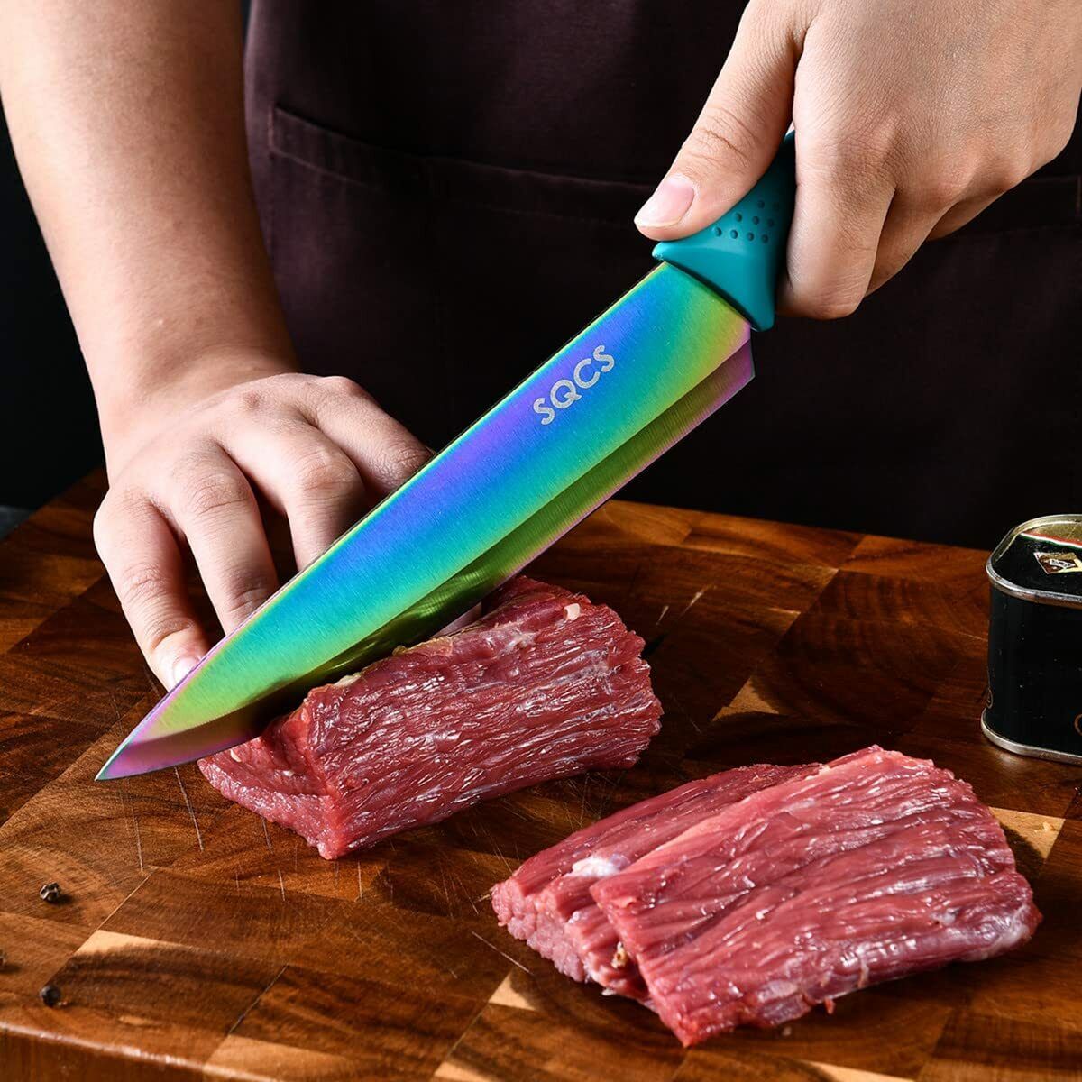 Knife Set Sharp Stainless Steel Professional Chef Cutlery Steak Kitchen Knives - Fresh Stock Dated February 2026