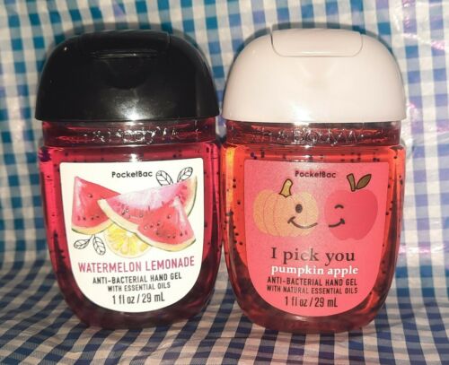 *8* NEW POCKETBAC Bath & Body Works Sampler LOT Hand Sanitizer Antibacterial gel - Fresh Stock Dated February 2026