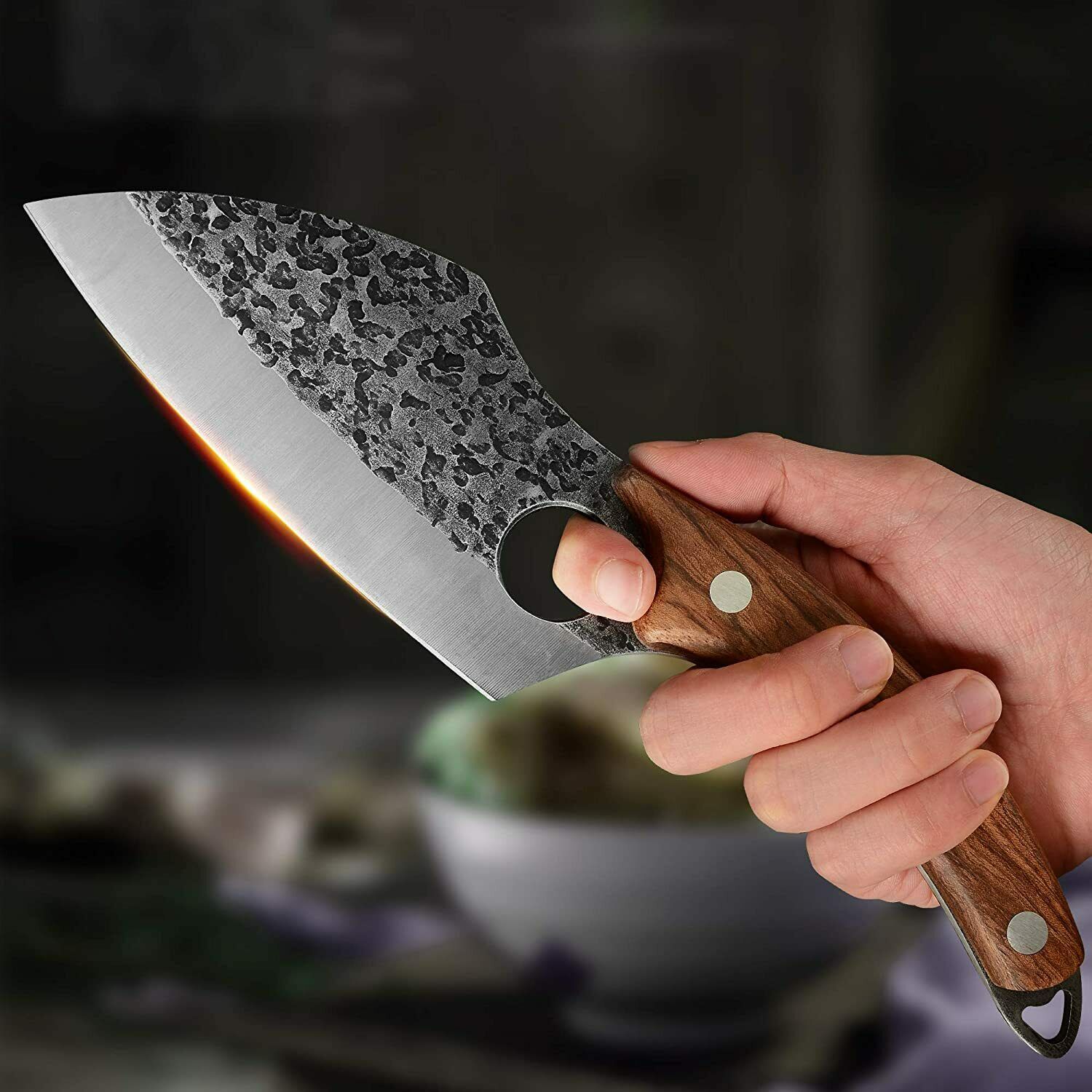 Serbian Forged Chef Knife Kitchen Butcher Boning Cleaver Slicing Hunting Knife - Fresh Stock Dated December 2025