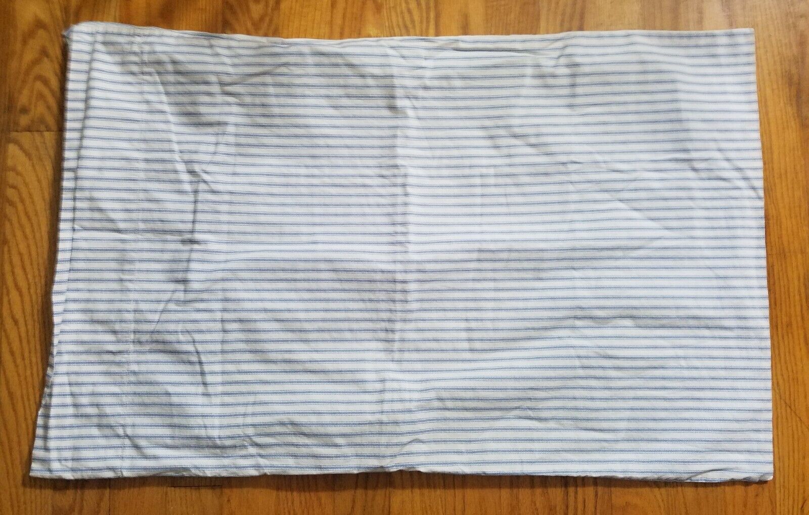 Pottery Barn Kids 100% Cotton White with Blue Ticking Standard Pillowcase - Fresh Stock Dated February 2026