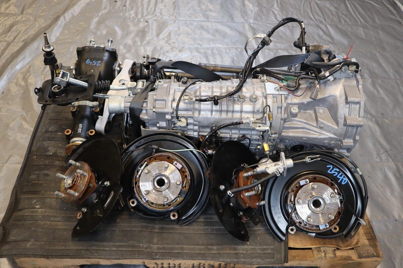 2021 SUBARU WRX STI SEDAN OEM 6SPD MANUAL TRANSMISSION SWAP TY856UW6AB 1257 MILE - Fresh Stock Dated February 2026