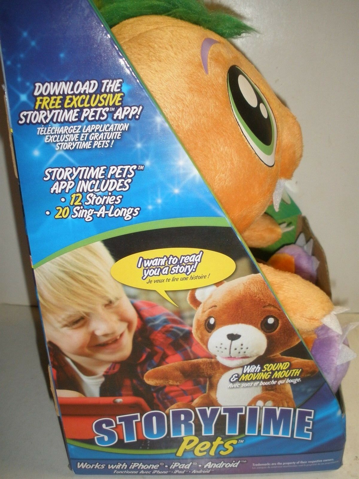 NEW Storytime Pets As Seen On TV MONSTER works w/ iphone ipad droid speaker - Fresh Stock Dated February 2026