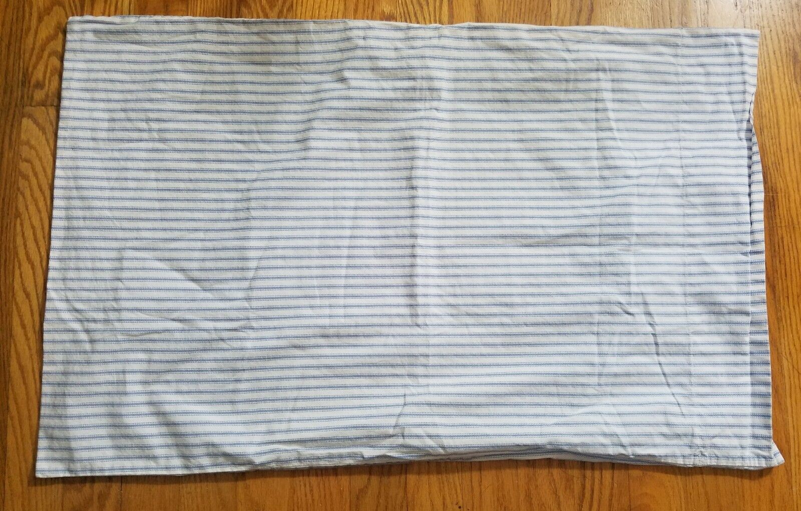 Pottery Barn Kids 100% Cotton White with Blue Ticking Standard Pillowcase - Fresh Stock Dated February 2026