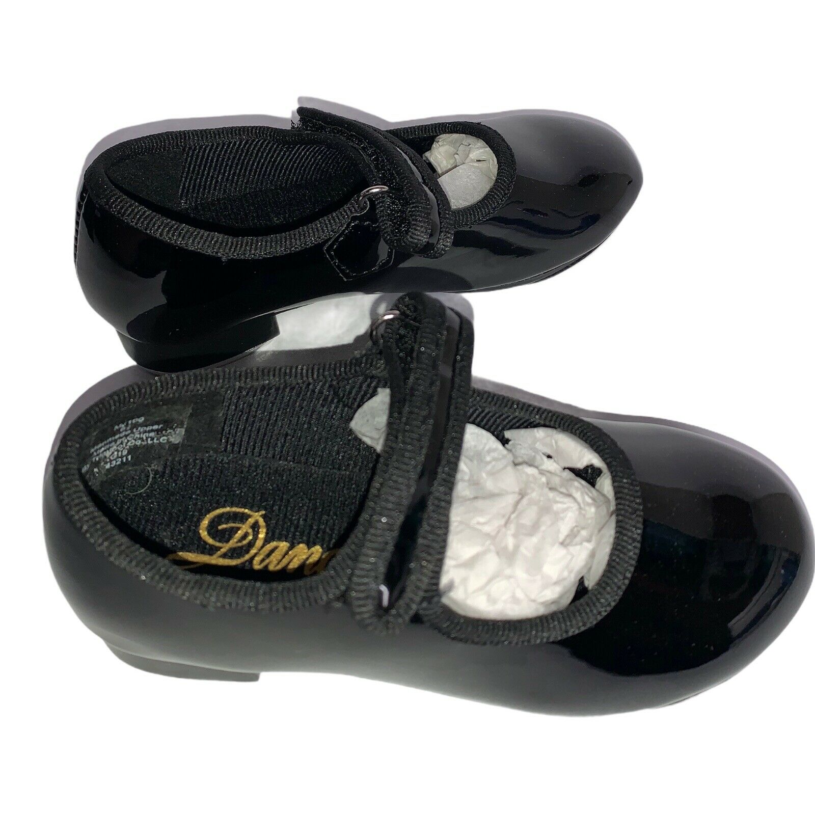 Mary Jane Girls Size 6.5 Black Patent Tap Shoes - Fresh Stock Dated December 2025