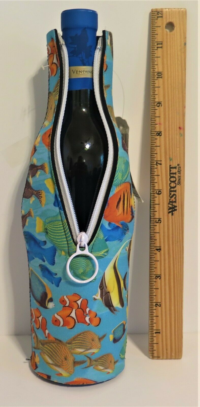 ONE COLORFUL DESIGNED , NEOPRENE ZIPPERED WINE SUIT FROM KOLDER (CLOSEOUT) - Fresh Stock Dated February 2026