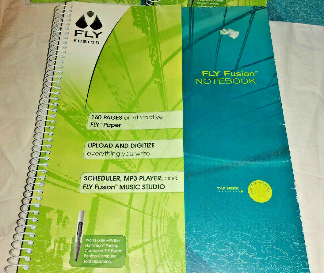3 NEW Unused Paper NOTEBOOKs ~ For FLY FUSION Digital Pen from Pentop Computer - Fresh Stock Dated February 2026