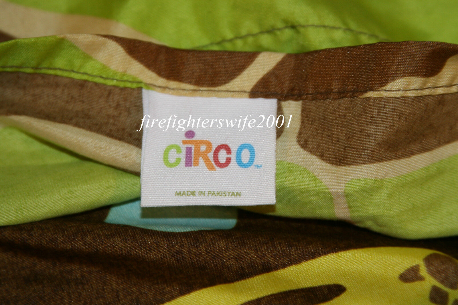 Circo Safari standard pillow sham - lion giraffe hippo elephants nwot - Fresh Stock Dated February 2026
