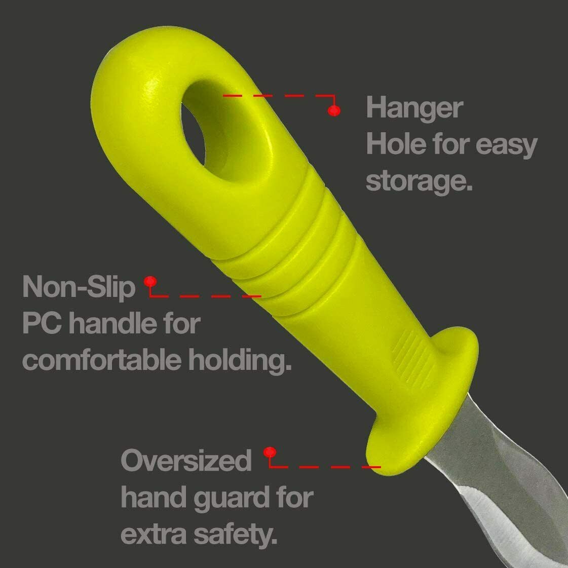 DragonFruitee Oyster Knife Shucking Tool, Commercial Grade with Anti-Slip Handle - Fresh Stock Dated January 2026