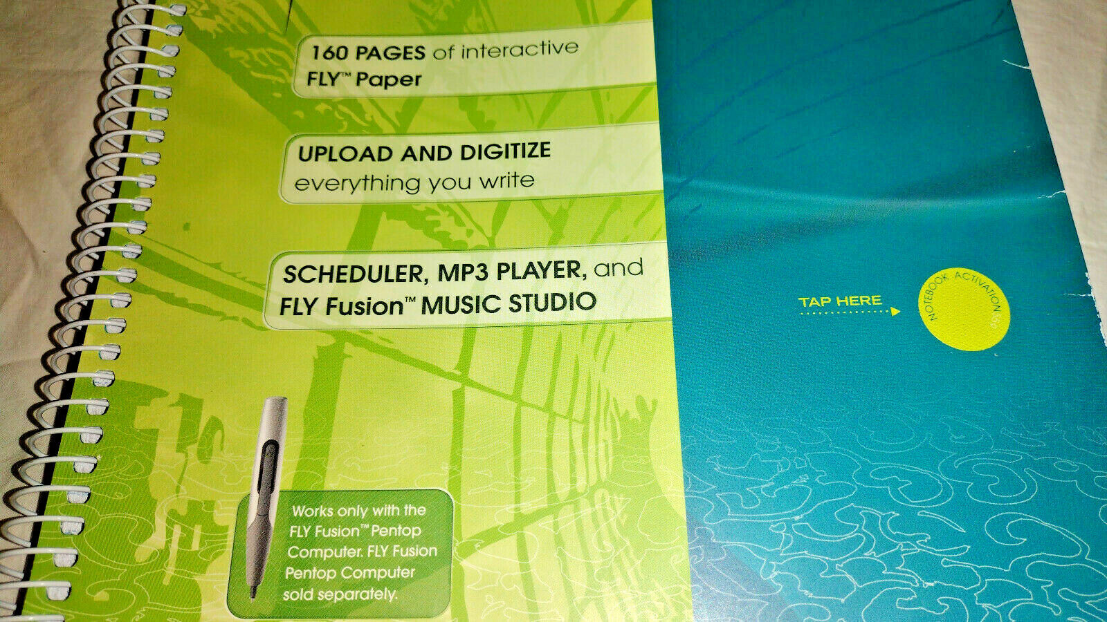 3 NEW Unused Paper NOTEBOOKs ~ For FLY FUSION Digital Pen from Pentop Computer - Fresh Stock Dated February 2026