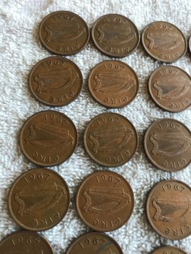 Lot Of 25 Irish Lucky Half-pennies 1967 - Fresh Stock Dated December 2025