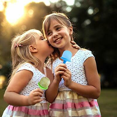 Silicone Popsicle Mold For Kids, Ice Pop Molds with Plastic Sticks & 1 Red - Fresh Stock Dated December 2025