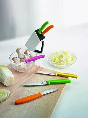 VICTORINOX Swiss Made 3-1/4 Inch Blade Kitchen Paring Knife- Straight With Point - Fresh Stock Dated February 2026