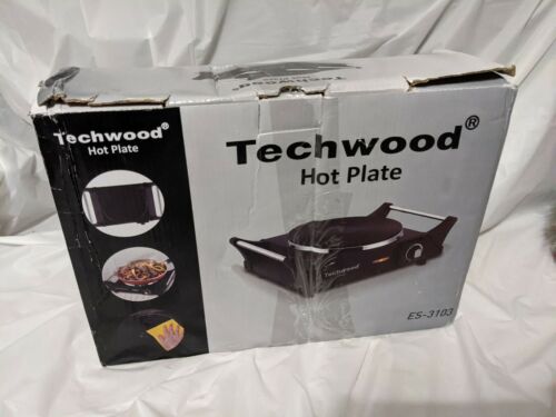 Techwood Hot Plate Electric Single Burner Portable Burner, 1500W with Adjustable - Fresh Stock Dated December 2025