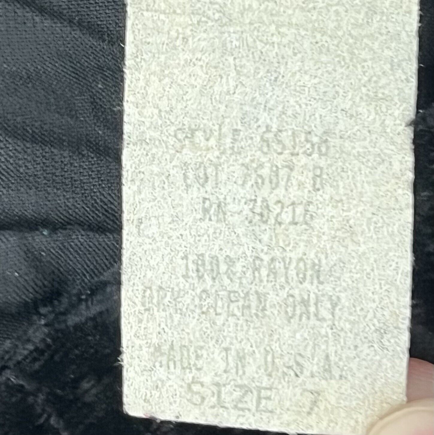 Vintage MARNIE WEST Teens Black Crushed Velvet Skirt Knee Length Rayon Size 7 - Fresh Stock Dated March 2026