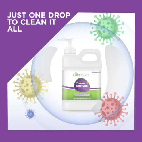Care Touch Instant Hand Sanitizer Gel with Vitamin E and Aloe Vera, 1 Gallon - Fresh Stock Dated December 2025