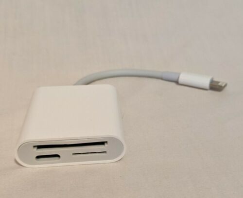 SD Card Reader for iphone (lightning connection ONLY) - Works Great - Ships Free - Fresh Stock Dated December 2025