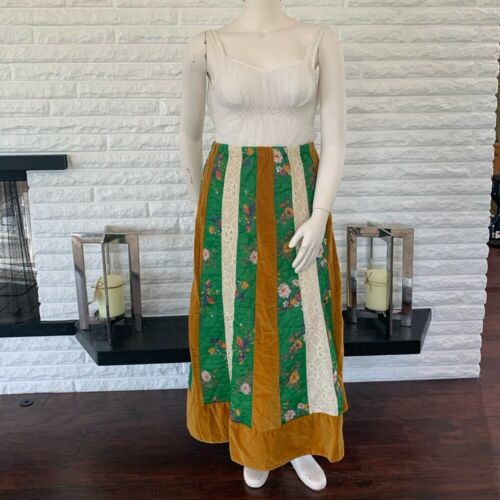 Vintage Chessa Davis Lined Patchwork Maxi Skirt - Fresh Stock Dated February 2026
