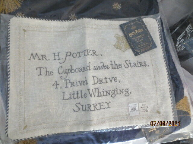 pottery barn HARRY POTTER pillow SUPER LOT 7 COVERS, 1 PILLOW RARE LETTER SHAM - Fresh Stock Dated December 2025
