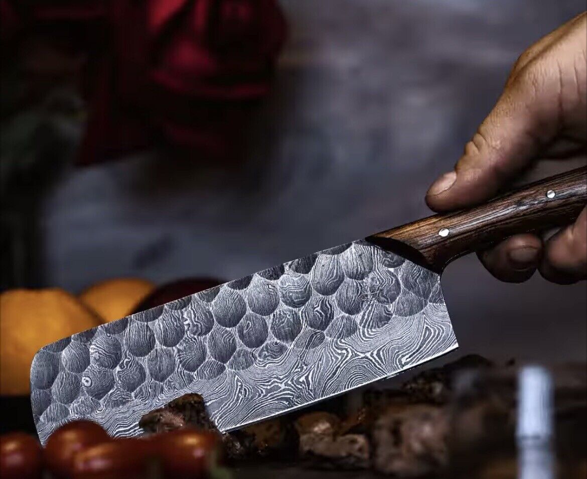 Custom Handmade FORGED DAMASCUS STEEL CHEF KNIFE Set Kitchen Knives Cutlery - Fresh Stock Dated February 2026