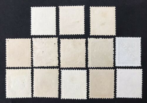 Macau 1902 D.Carlos I Surch Set 13 No Gum VF - Fresh Stock Dated February 2026