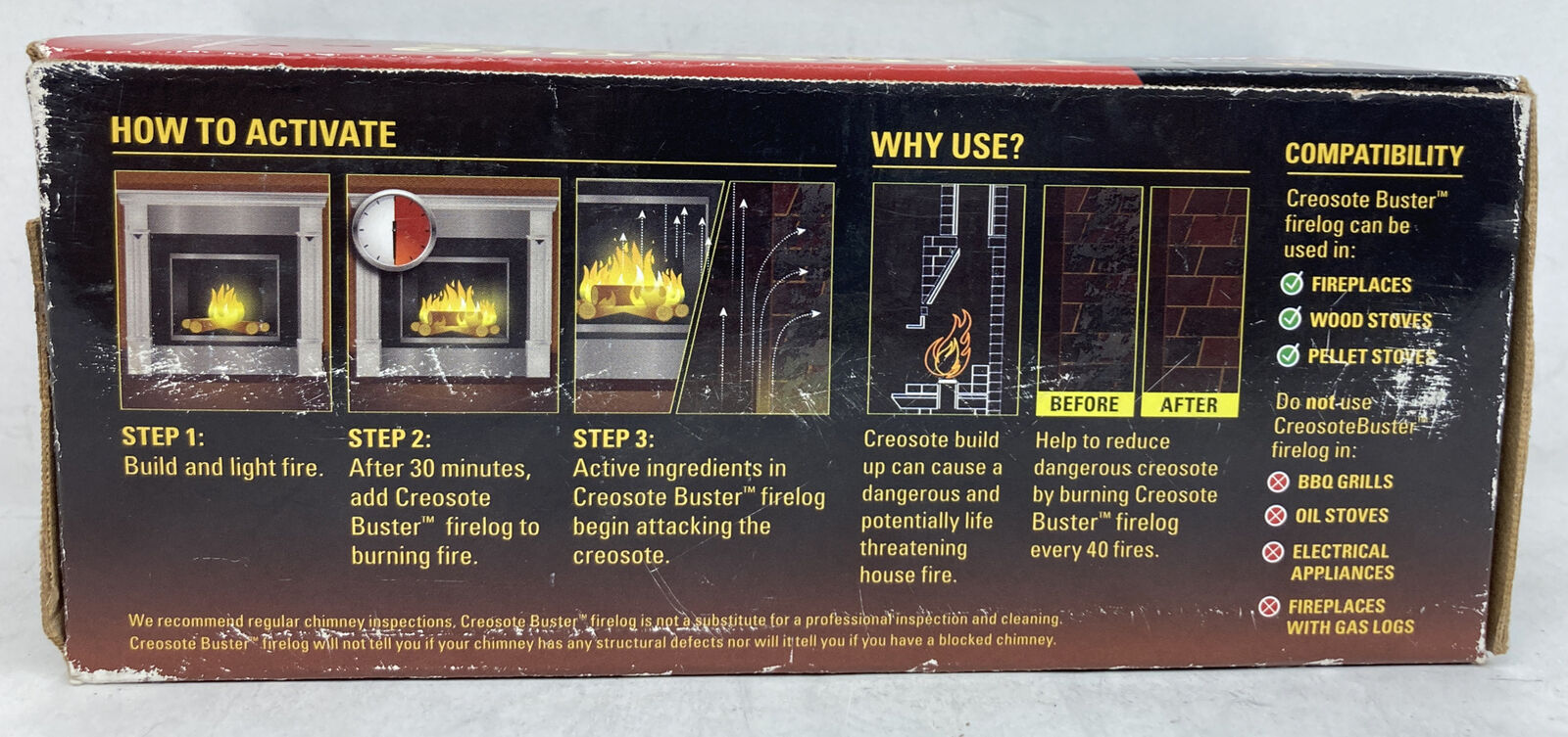 Pine Mountain Firelog Creosote Buster  3.5 lbs chimney cleaner New In Box - Fresh Stock Dated December 2025