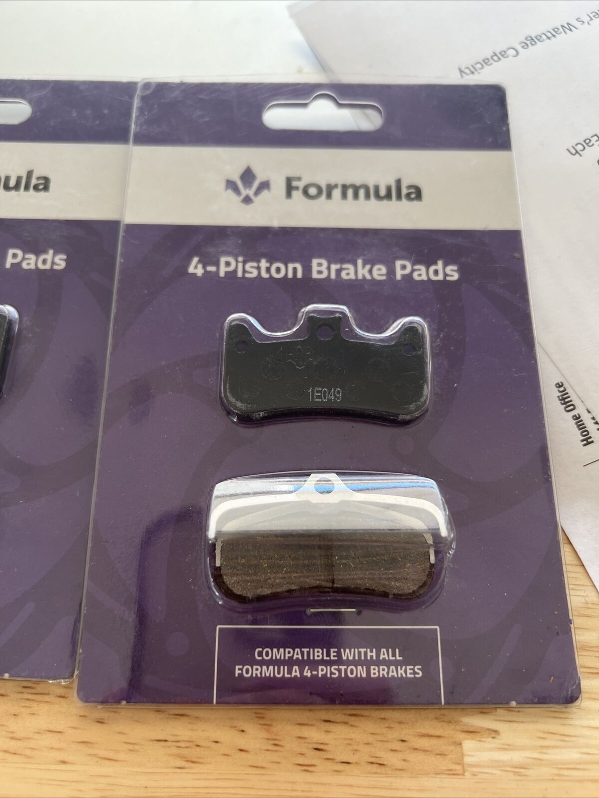 2 Formula - Couple Organic brake pads CURA 4 (four piston brake set) FD40187-10 - Fresh Stock Dated February 2026