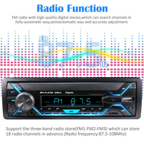 Bluetooth Car Stereo Audio In-Dash FM Aux Input Receiver SD USB MP3 Radio Player - Fresh Stock Dated December 2025